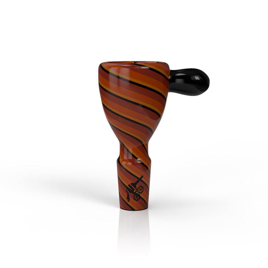 WIG WAG STRIPPED BONG BOWL PIECES - Discreet Smoker