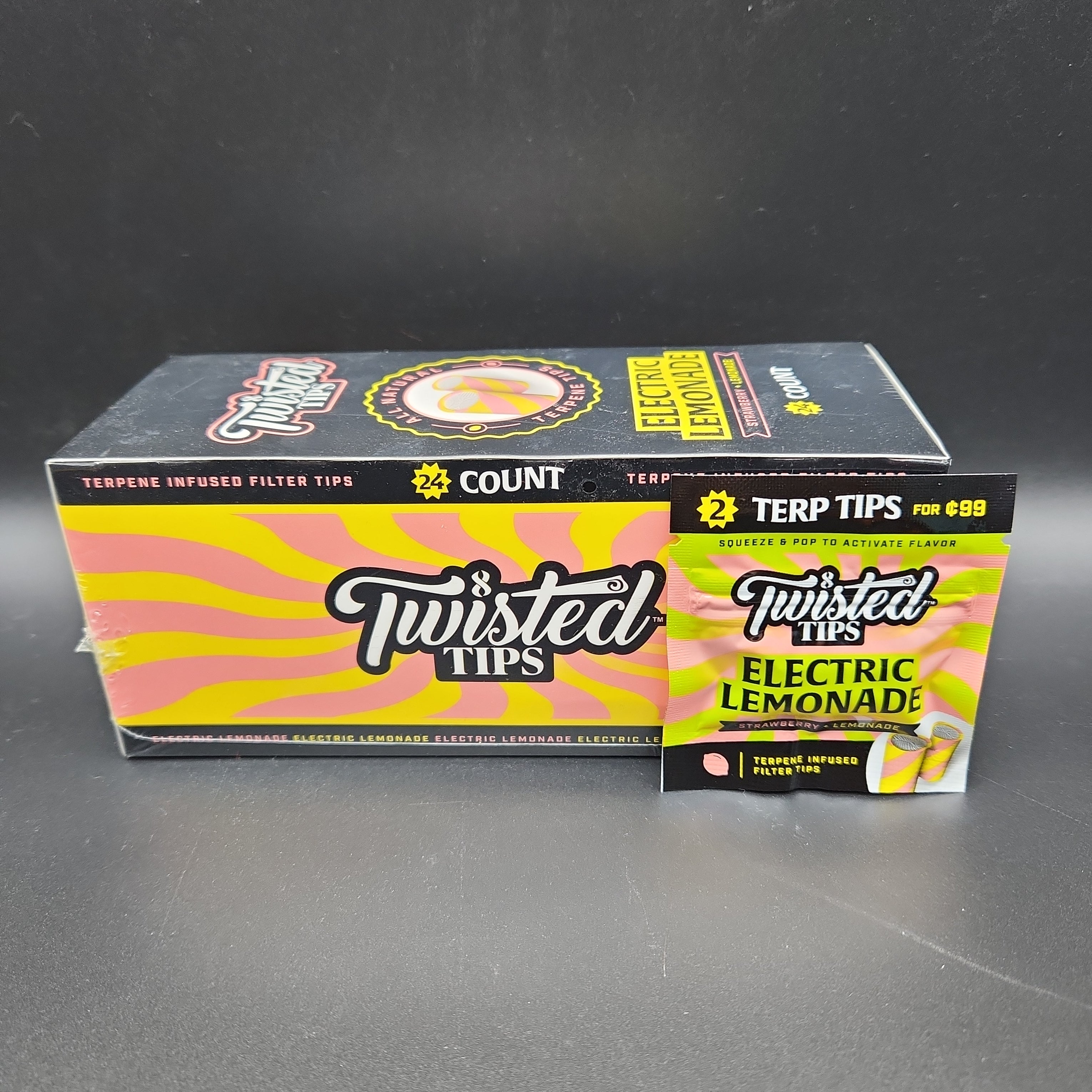 Twisted Tips - Flavored Filters - Box of 24 - Discreet Smoker