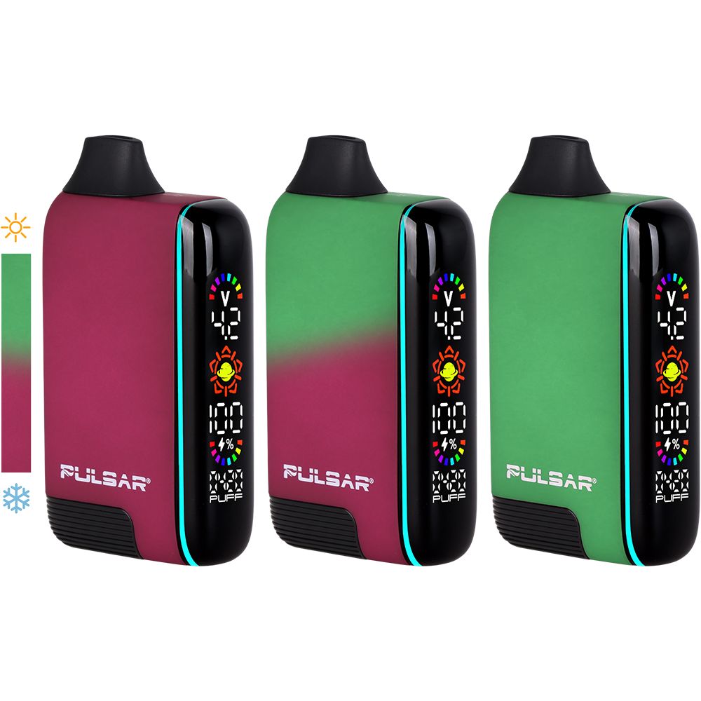Pulsar 510 DL 5.0 Precision Voltage Control LCD Screen Vape Bar | Thermo Series | 1000mAh - Discreet Smoker