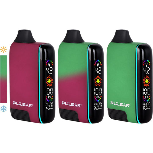 Pulsar 510 DL 5.0 Precision Voltage Control LCD Screen Vape Bar | Thermo Series | 1000mAh - Discreet Smoker