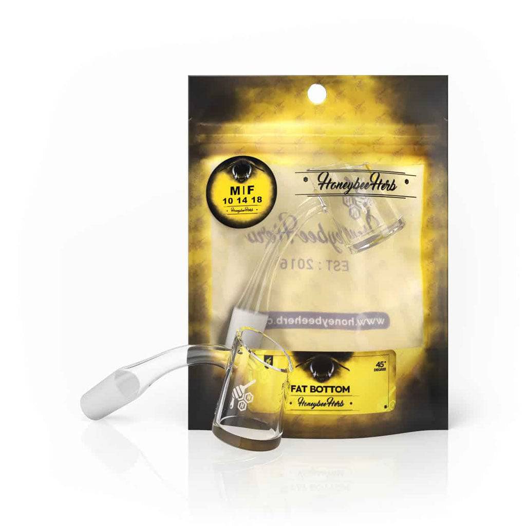 FAT BOTTOM QUARTZ BANGER - 45° DEGREE | YL - Discreet Smoker