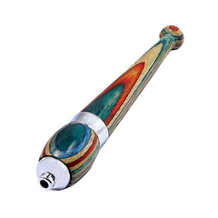 Rainbow Wood Zeppelin One Hitter Pipe - Discreet Smoker