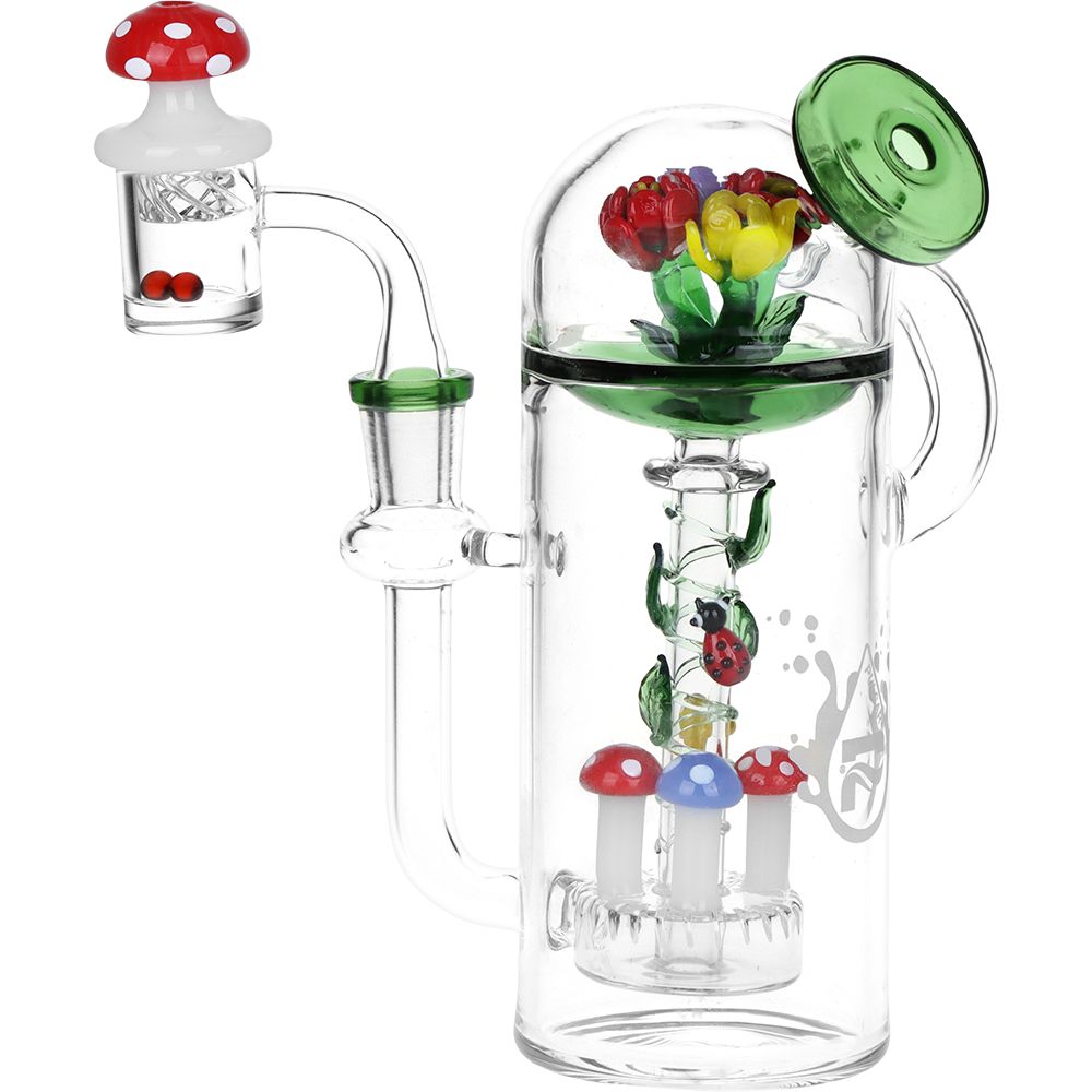 Pulsar Garden Glass Dab Rig Set - 7" / 14mm F - Discreet Smoker