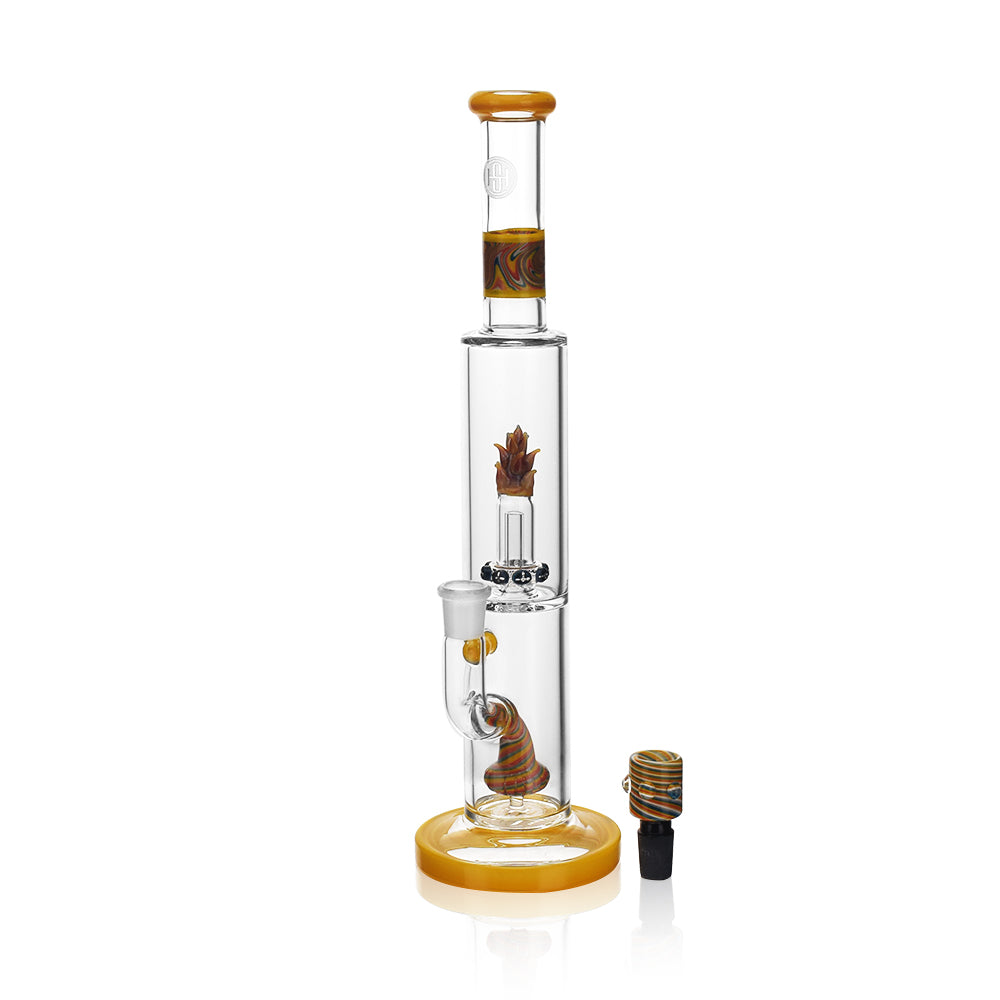 High Society | Cygnus Premium Wig Wag Waterpipe (Canary Yellow) - Discreet Smoker