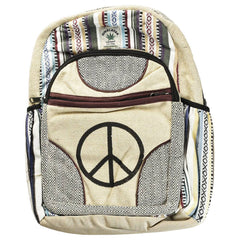 ThreadHeads Himalayan Hemp Simple Peace Backpack - Discreet Smoker