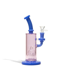 9 inch Dual Colored Water Pipe with 8 Arm Tree Perc - Discreet Smoker
