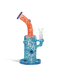 9 Inch Water Pipe with Neon Colors and 14mm Bowl - Discreet Smoker