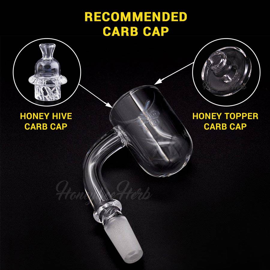 HONEY CYCLONE QUARTZ BANGER - 90° DEGREE | YL - Discreet Smoker