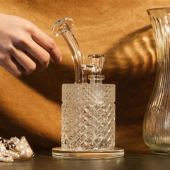 Jane West Twenties Collection Water Pipe | Clear - Discreet Smoker