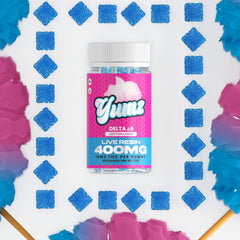 THC Gummies - Delta 9 THC - YUMZ LAB - Cotton Candy - Discreet Smoker