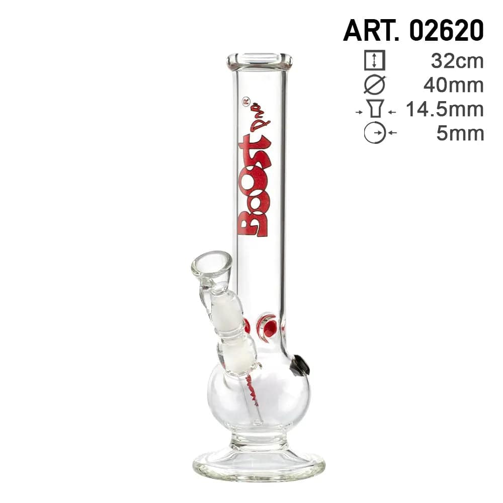 Boost | 12.5" Bouncer Glass Water Pipe - Discreet Smoker
