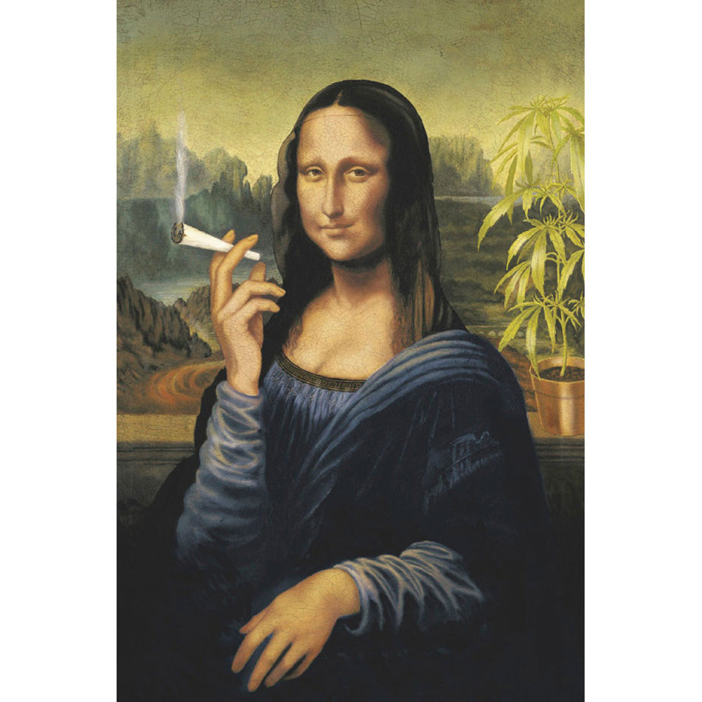 Mona Lisa Smoking Poster - Discreet Smoker