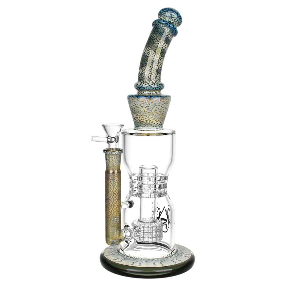 Pulsar Flower of Life Water Pipe - 12.25" - 14mm - Discreet Smoker