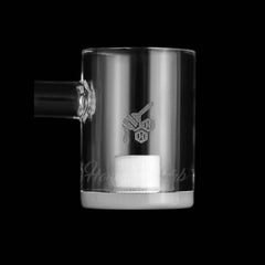 HONEY & MILK CORE REACTOR SIDECAR QUARTZ BANGER - 90° DEGREE | YL - Discreet Smoker