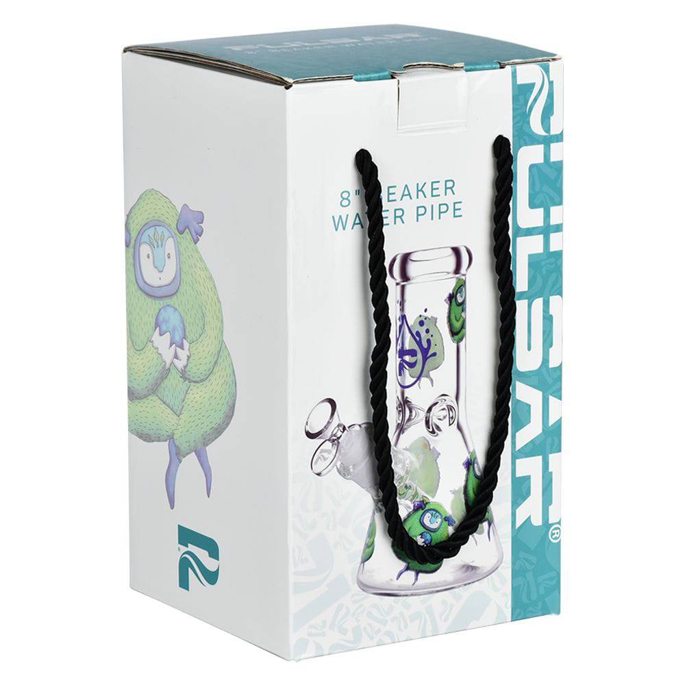 Pulsar Remembering How To Listen Design Series Glass Beaker Water Pipe - 7.75" / 14mm F - Discreet Smoker