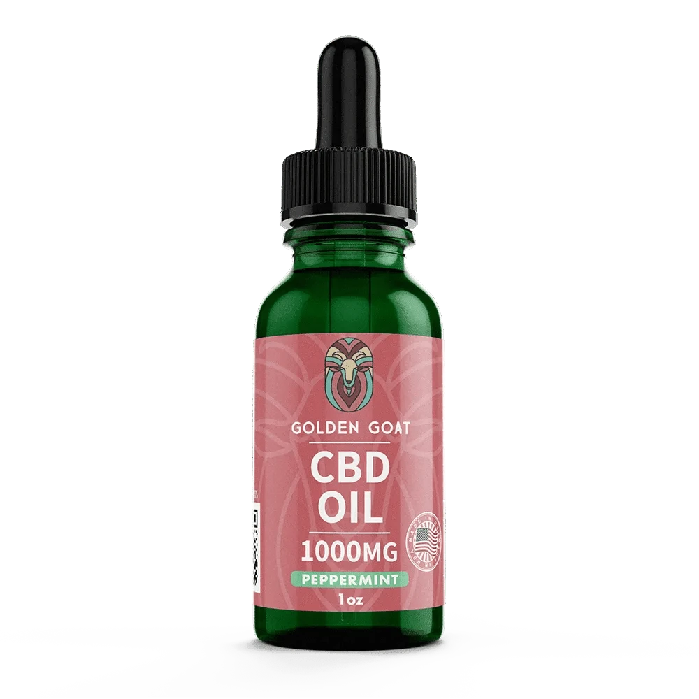 CBD Hemp Oil 1000MG - Peppermint - Discreet Smoker