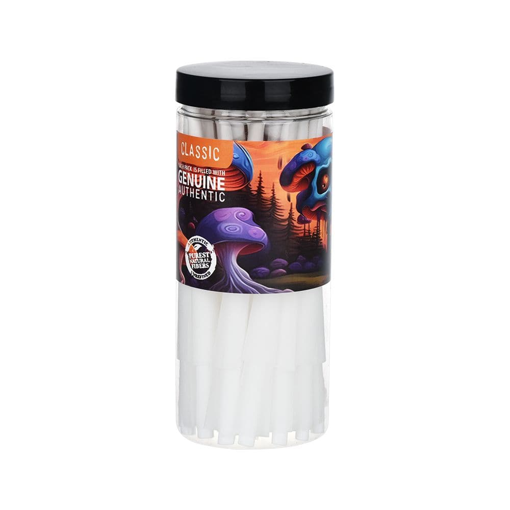 Mushroom Forest Glass Beaker Water Pipe Smoking Set - 7.75" / 14mm F - Discreet Smoker