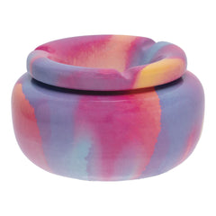 Fujima Moroccan Ceramic Ashtray - Painted Pastel / 5" - Discreet Smoker