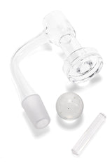 GRAV Quartz Slurper Bucket Set – Marble Cap & Pillar - Discreet Smoker