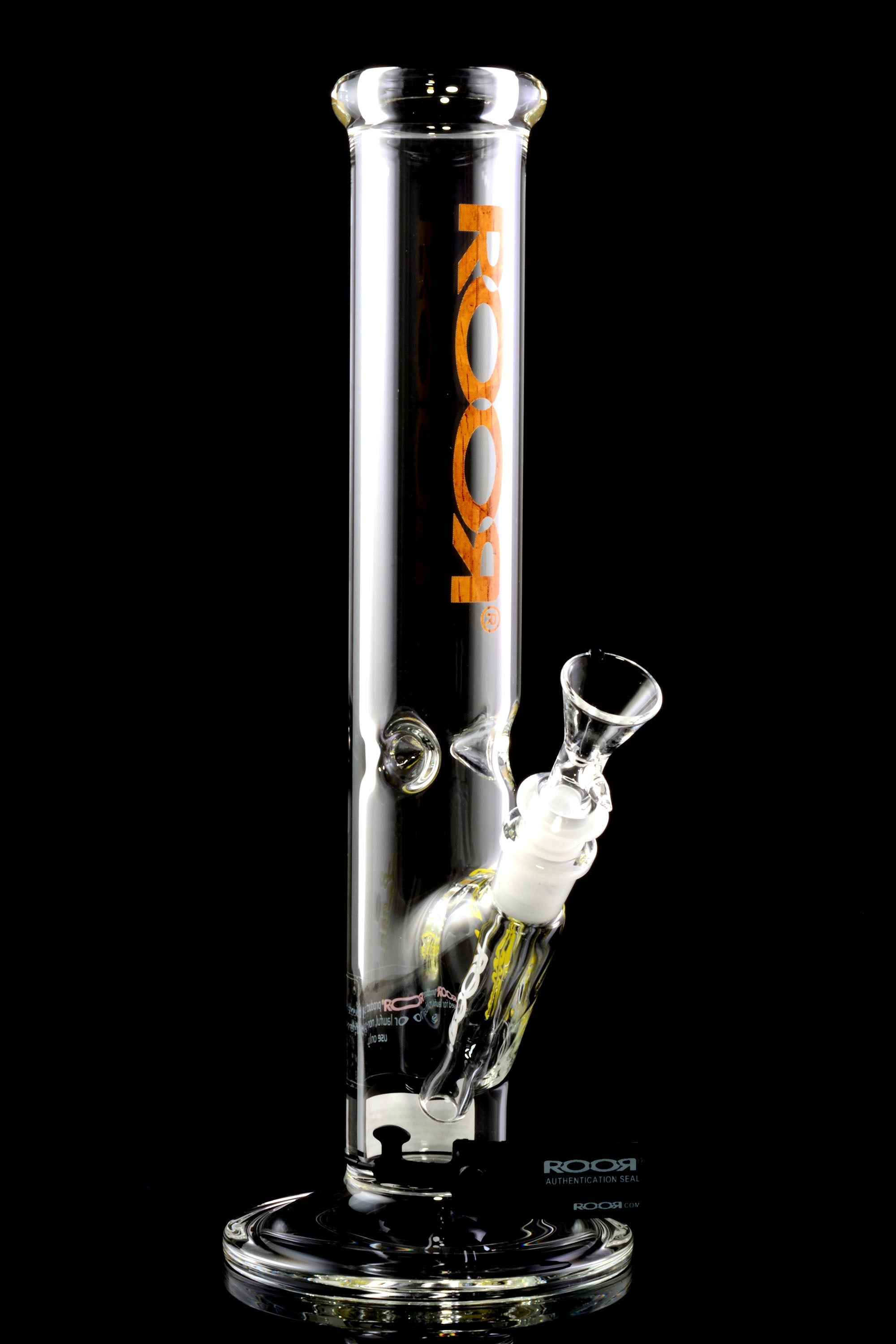 ROOR 14″ 50 mm Straight Tube Bong – Ice Pinch – 5 mm Thick - Discreet Smoker