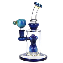 Fumed Nude Bod Glass Water Pipe - 8" / 14mm F - Discreet Smoker