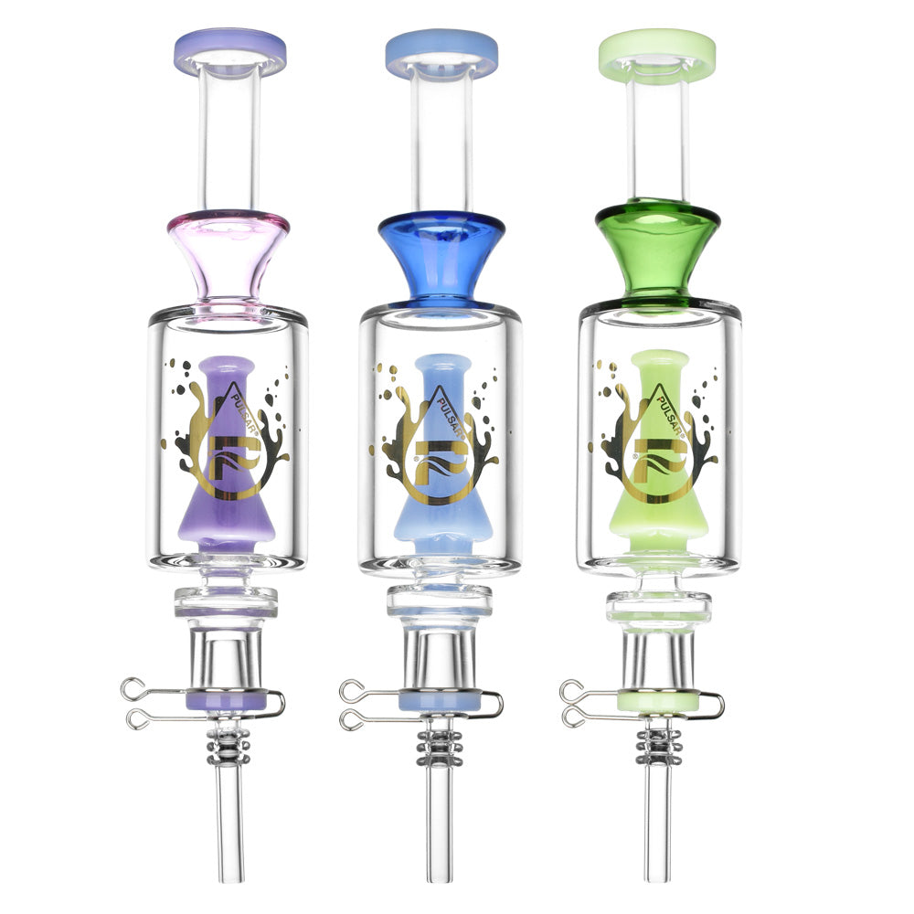 Pulsar Beaker Perc Vapor Vessel 2.0 w/ Quartz Tip | 8.5" | 14mm F - Discreet Smoker