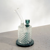 Jane West Twenties Collection Water Pipe | Teal - Discreet Smoker