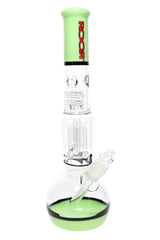 ROOR Tech 14" Multicolor Bubble Base Bong – GOG with Tree Perc - Discreet Smoker