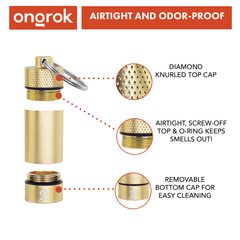 Ongrok Small Storage Keychain - Discreet Smoker