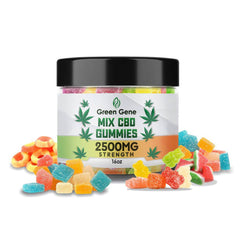Green Gene High Potency CBD Mix Gummies 625MG - 5000MG - Discreet Smoker