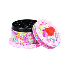 Birthday Cake Grinder | 4pc | 2.5" - Discreet Smoker