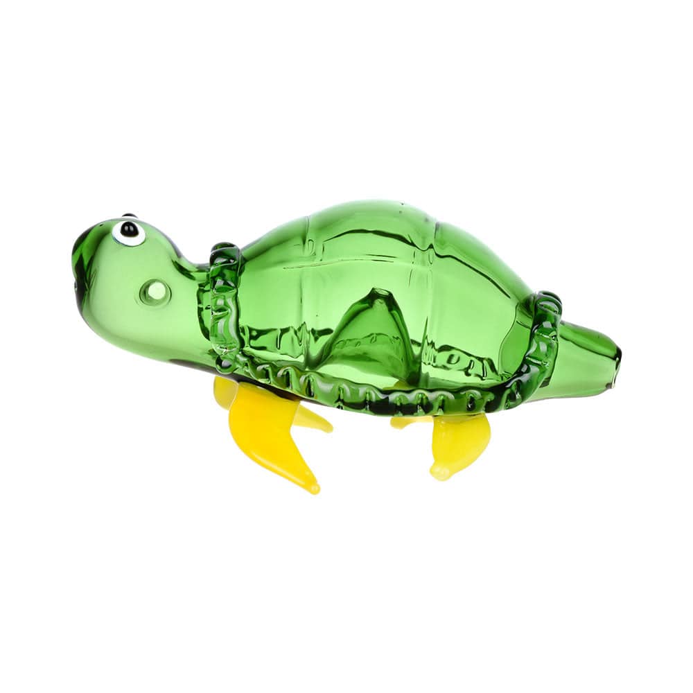 Lounging Loggerhead Glass Hand Pipe - 4" - Discreet Smoker