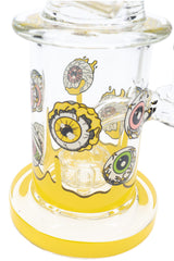 Glass Sidecar Bong “Eye Spy” – Showerhead Perc – 14.5 mm GoG – 5½″ - Discreet Smoker