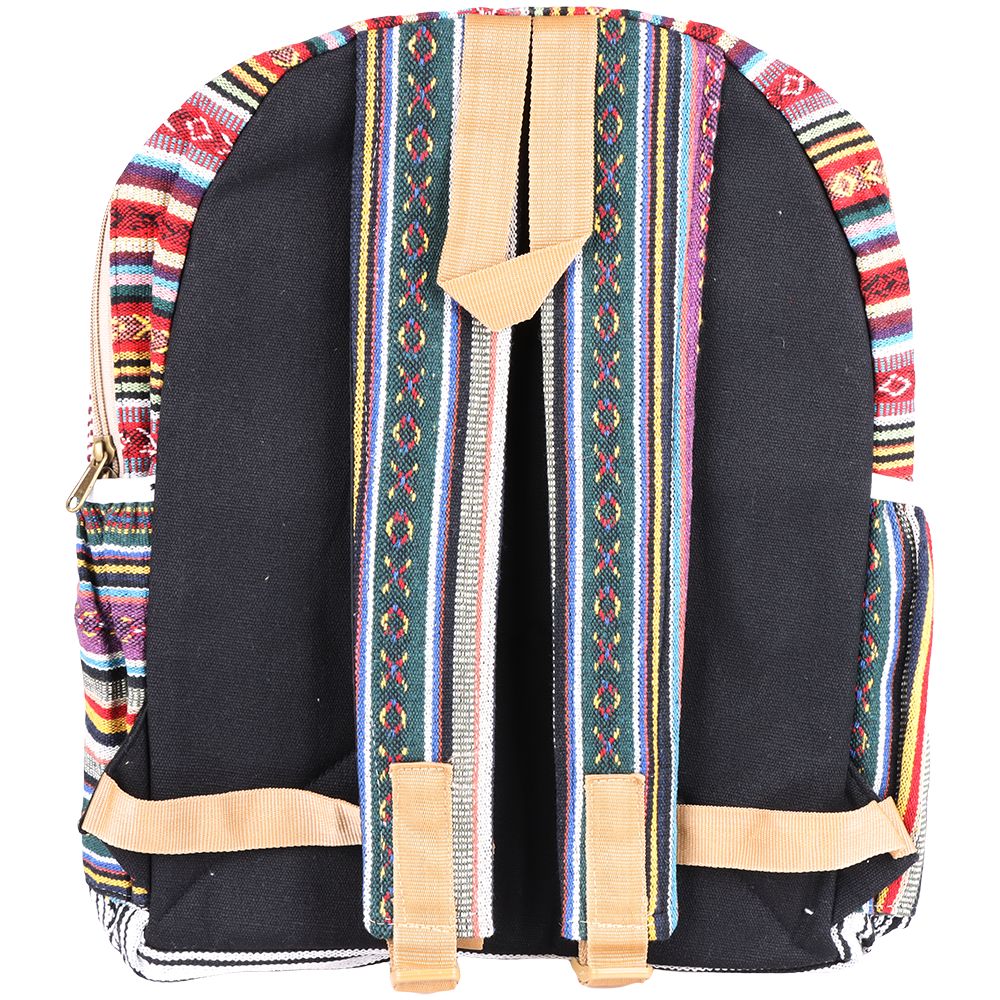 Threadheads Hemp Leaf Patched Backpack - 14"x17" - Discreet Smoker