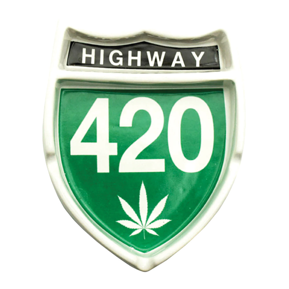 Highway 420 Ceramic Ashtray - Discreet Smoker