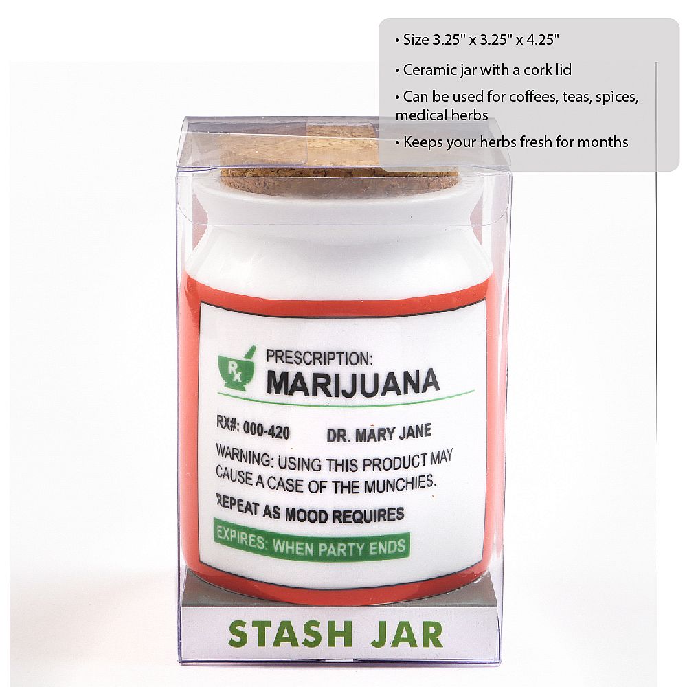 stash jar - prescription - large - from gifts by Fashioncraft® - Discreet Smoker