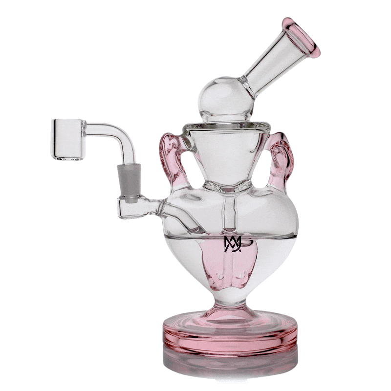 MJ Arsenal Melting Hearts Mini Dab Rig Valentine's Day - Discreet Smoker
