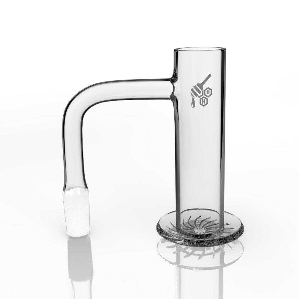 LONG NECK BEEHIVE QUARTZ BANGER - 90° DEGREE | YL - Discreet Smoker