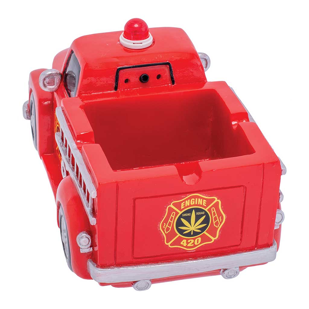RED 420 LIGHT-UP FIRETRUCK ASHTRAY & STASH - Discreet Smoker