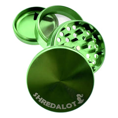 Sir Shredalot 4 Piece Metal Herb Grinder - 63mm - Discreet Smoker