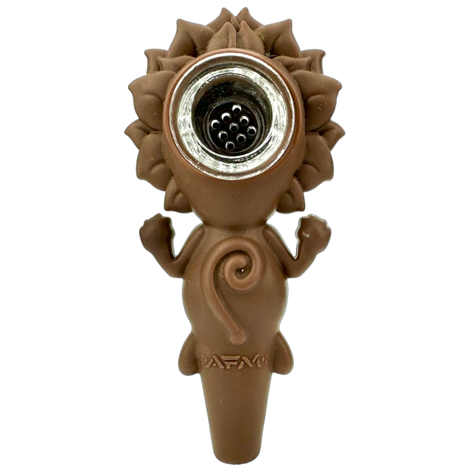 4" AFM Alien Silicone Screen Bowl Hand Pipe - Discreet Smoker