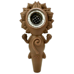 4" AFM Alien Silicone Screen Bowl Hand Pipe - Discreet Smoker