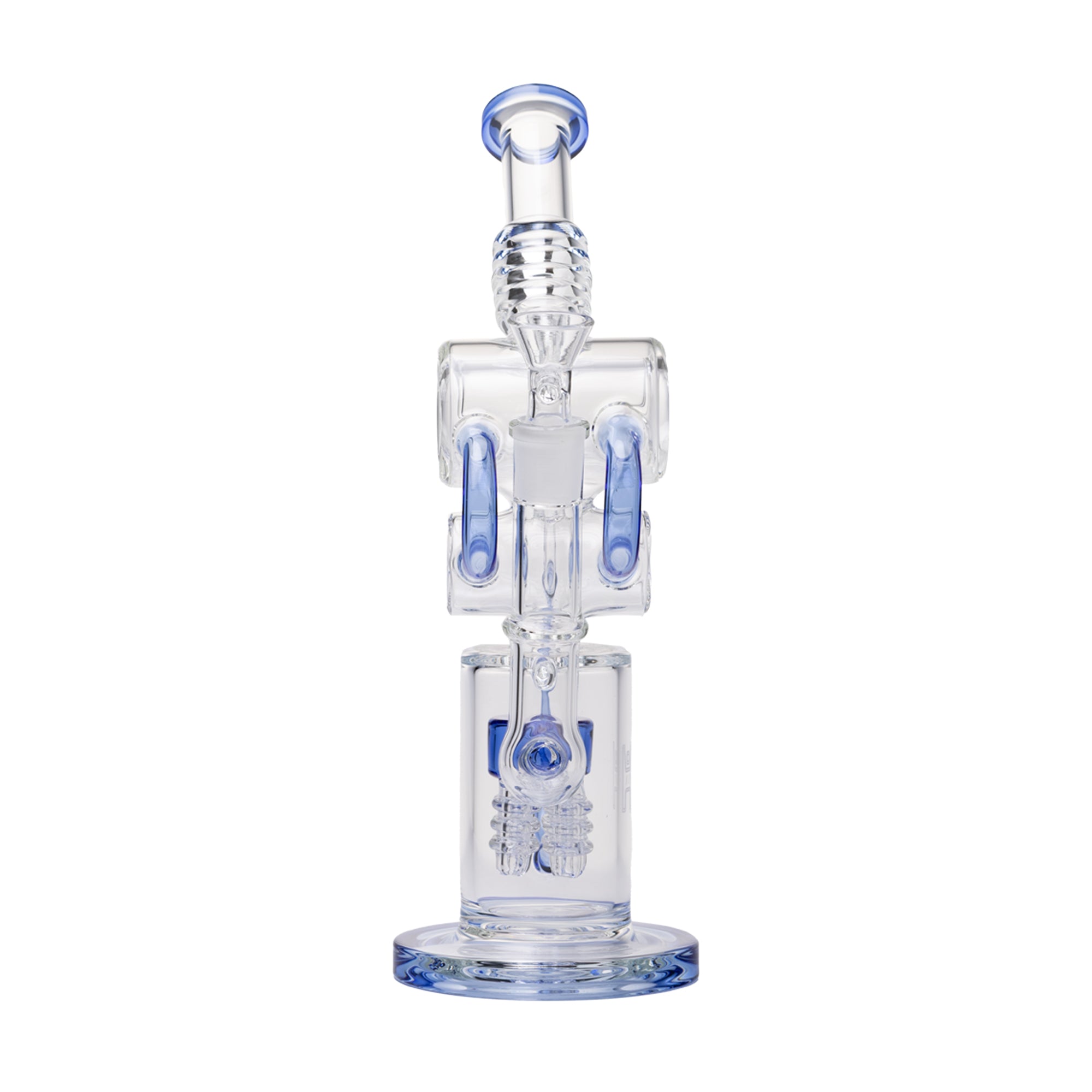 Human Grade Raygun Glass Water Pipe Percolator - Discreet Smoker