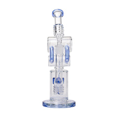 Human Grade Raygun Glass Water Pipe Percolator - Discreet Smoker
