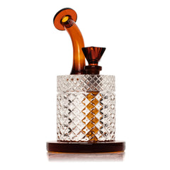 Jane West Twenties Collection Glass Water Pipe – 7½″ - Discreet Smoker