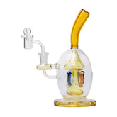 Human Grade Mushroom Globe Glass Rig - Discreet Smoker
