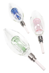 Glass Light Bulb Dab Straw Kit “Glow Core” – Tree Perc – 8″