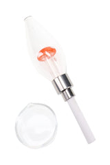 Glass Bulb Mushroom Dab Straw “Shroom Bulb” – 5″ – Assorted - Discreet Smoker