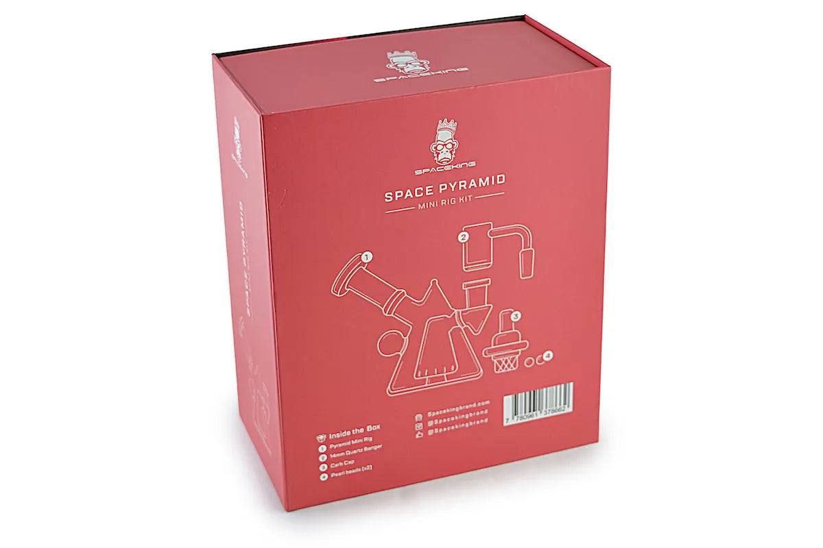 Space King Glass - 'Space Pyramid' Mini Rig - Discreet Smoker