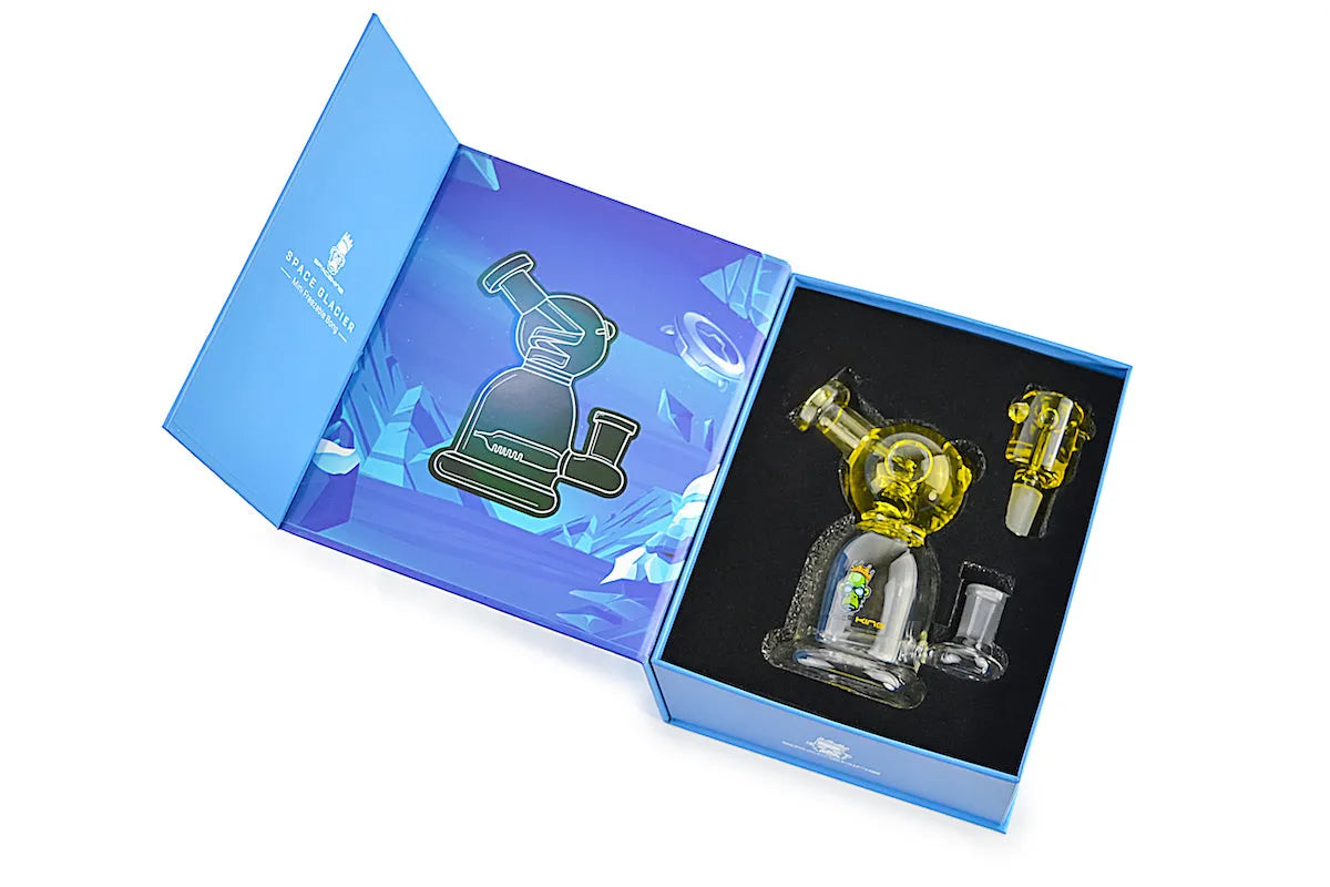 Space King Glass - 'Space Glacier' Freezable Bong - Discreet Smoker